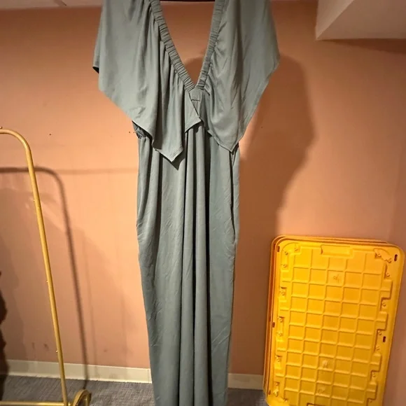 The Nest On Repeat Open Back Ruffle Jumpsuit - Picture 4 of 6